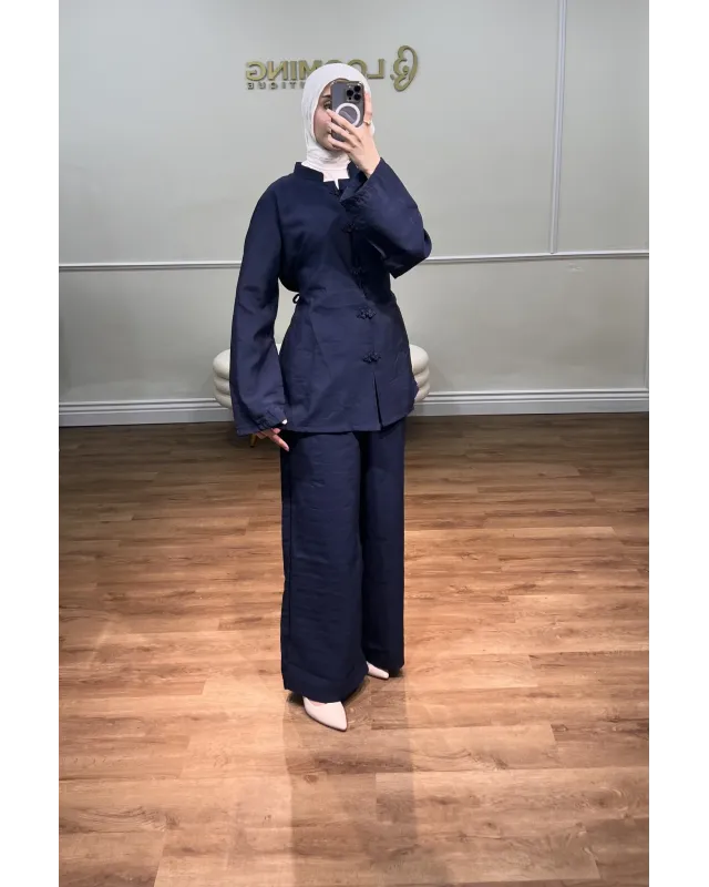 Korean Vibe Set - Navy blue