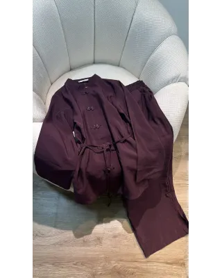 Korean Vibe Set - Burgundy