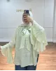 Light Mint Green Shirt with Ruffled Sleeves