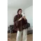Brown  Shirt with Ruffled Sleeves