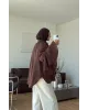 Brown Shirt with Ruffled Sleeves Brown Shirt with Ruffled Sleeves