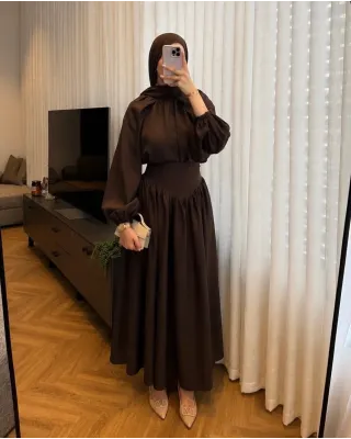 Brown Corset Waist Set Brown Corset Waist Set