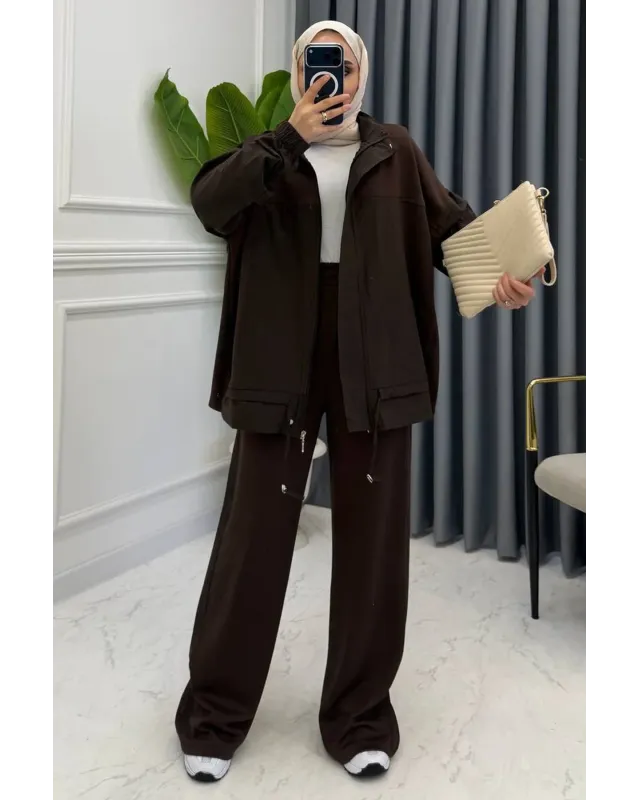 Brown Activewear Set