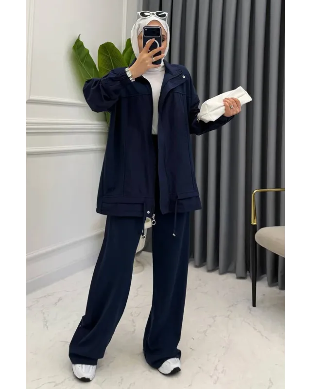 Navy Blue Activewear Set