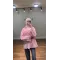 قميص سادة بأكمام مزينة بالدانتيل -  وردي