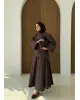 Brown Chic Asymmetric Top Set