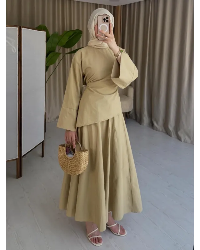Soft Pistachio Chic Asymmetric Top Set Soft Pistachio Chic Asymmetric Top Set