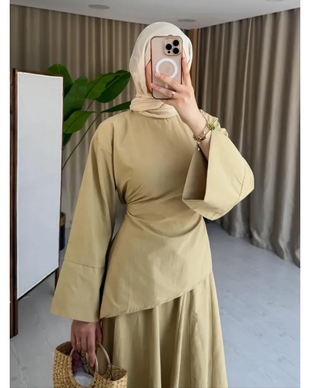 Soft Pistachio Chic Asymmetric Top Set Soft Pistachio Chic Asymmetric Top Set