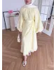 Puff Sleeve Skirt Set– Yellow