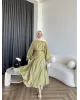 Puff Sleeve Skirt Set– Green