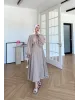 Puff Sleeve Skirt Set– Beige