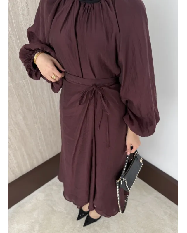 Puff Sleeve Skirt Set– Burgundy Puff Sleeve Skirt Set– Burgundy