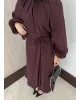 Puff Sleeve Skirt Set– Burgundy Puff Sleeve Skirt Set– Burgundy