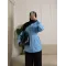 Blue Pleated Shirt