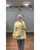 Yellow Pleated Shirt Yellow Pleated Shirt