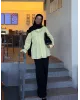 Yellow Pleated Shirt