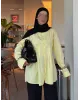 Yellow Pleated Shirt