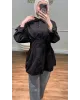 Black Pleated Shirt Black Pleated Shirt