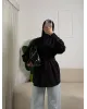 Black Pleated Shirt