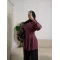 Burgundy Pleated Shirt