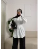 White Pleated Shirt
