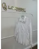 White Pleated Shirt