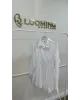 White Pleated Shirt