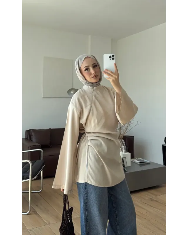 Cream Modal Blouse