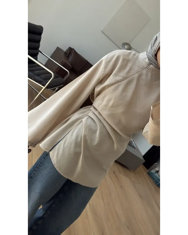Cream Modal Blouse
