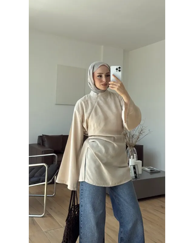 Cream Modal Blouse