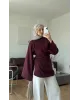 Burgundy Modal Blouse