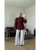 Burgundy Modal Blouse