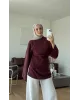 Burgundy Modal Blouse