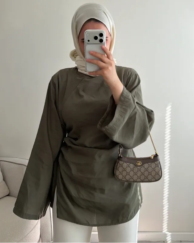 Soft Olive Green Modal Blouse