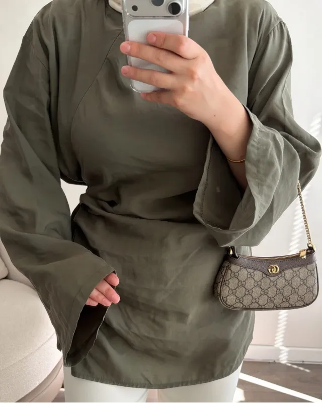 Soft Olive Green Modal Blouse