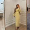Side-Tied Skirt Set – Butter Yellow