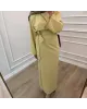 Side-Tied Skirt Set – Butter Yellow