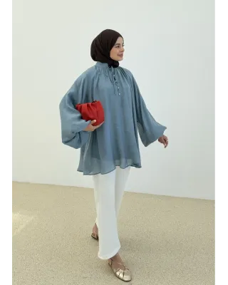 Women's Premium Petrol Blouse