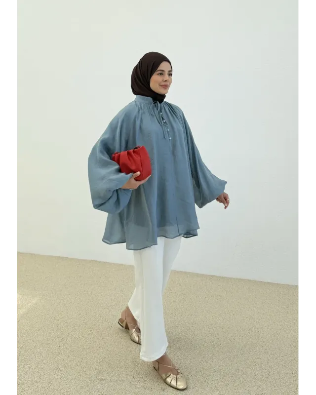 Women's Premium Petrol Blouse