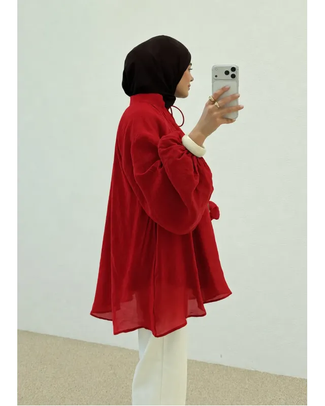 Women's Premium Red Blouse