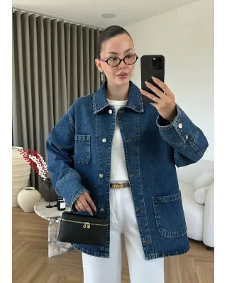 Royal Blue Denim Jacket