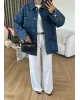 Royal Blue Denim Jacket