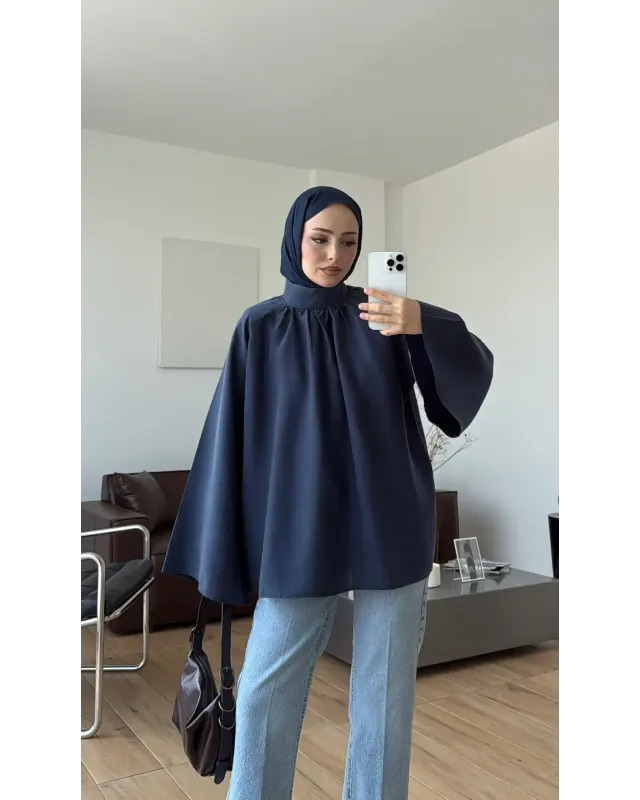 Flowy Navy Shirt