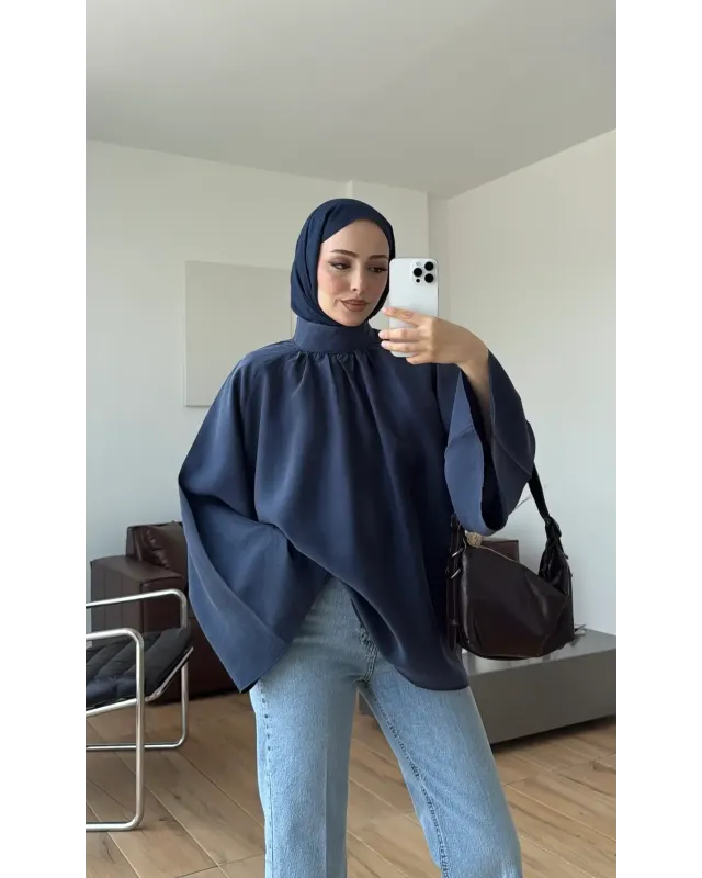 Flowy Navy Shirt