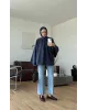 Flowy Navy Shirt
