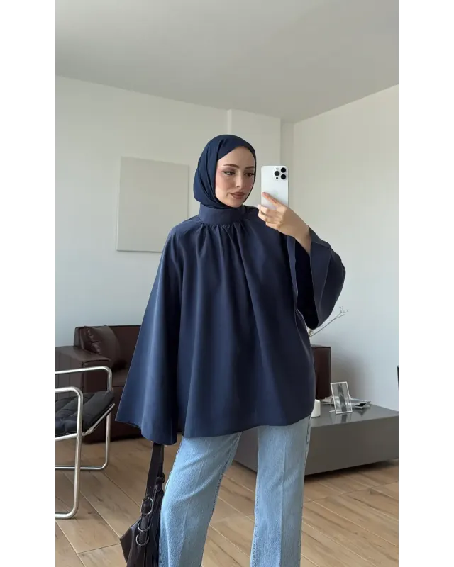 Flowy Navy Shirt