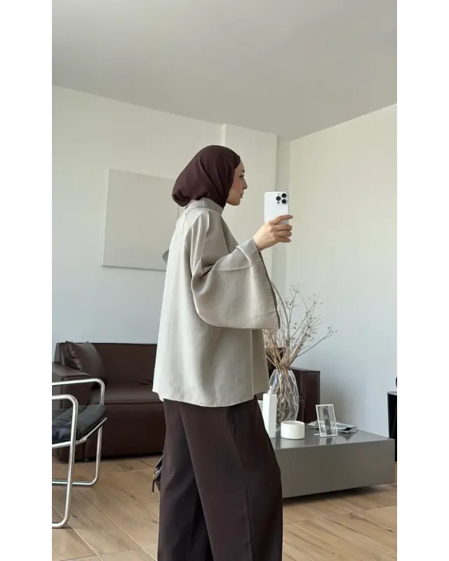 Flowy Sand Shirt