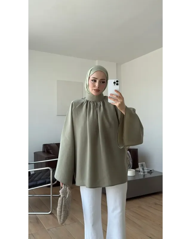 Flowy Pistachio Green Shirt