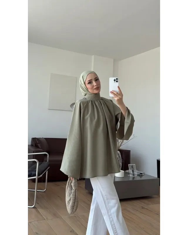 Flowy Pistachio Green Shirt