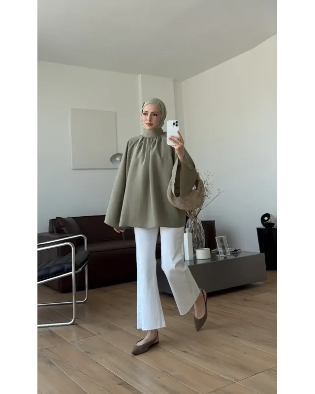 Flowy Pistachio Green Shirt